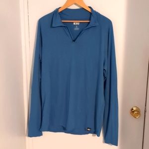 REI men Half Zip pullover size L